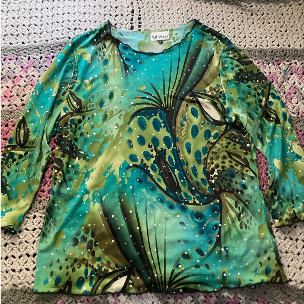 Small All Hours sequined shirt